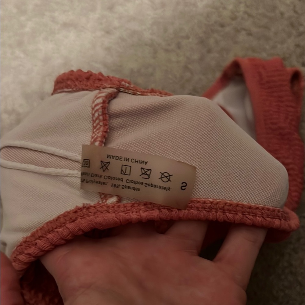 Textured Coral Bralette - Picture 3 of 3